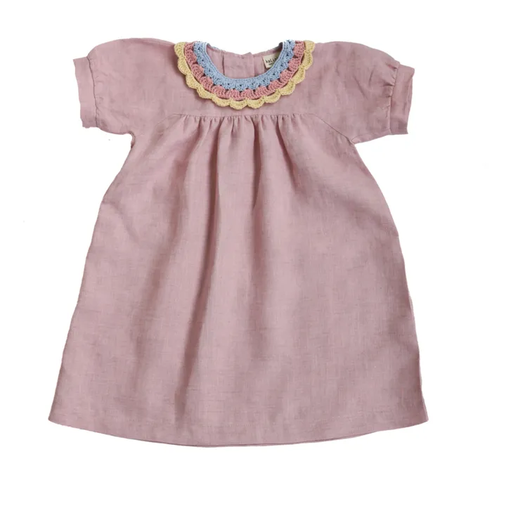 Vestido de lino Maria | Rosa- Imagen del producto n°0