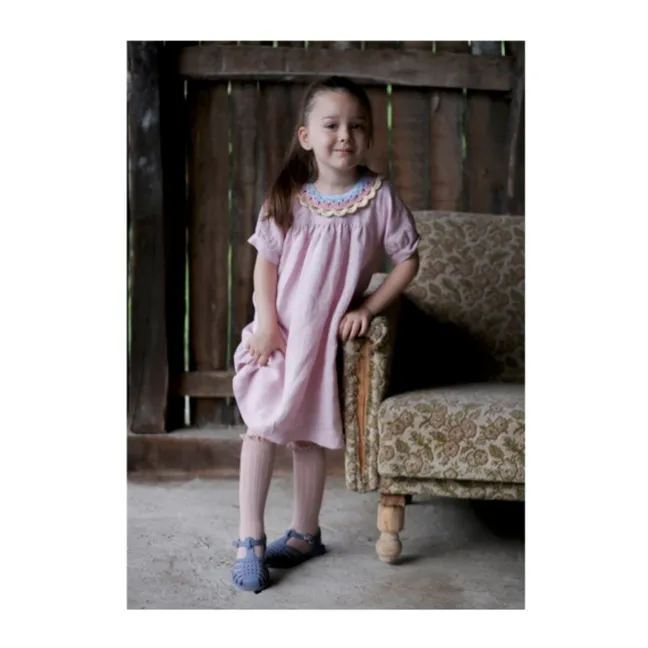 Maria Linen Dress | Pink