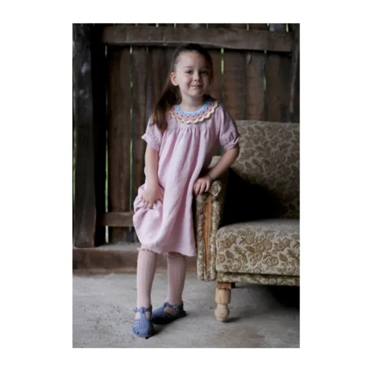 Vestido de lino Maria | Rosa- Imagen del producto n°1