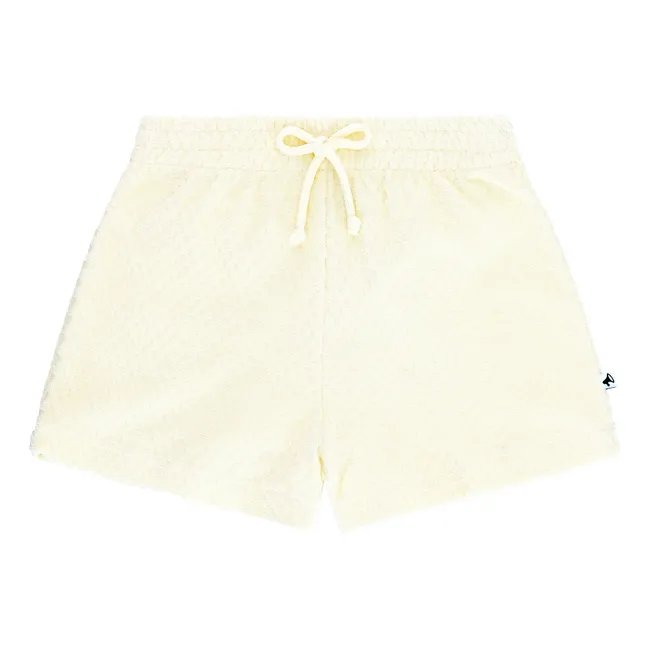 Pantalones cortos de rizo | Amarillo