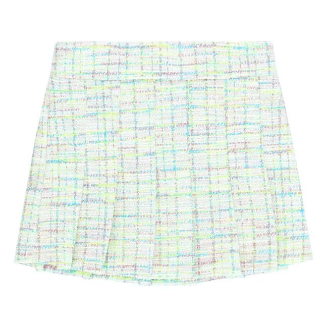 Falda Tennis Tweed | Verde