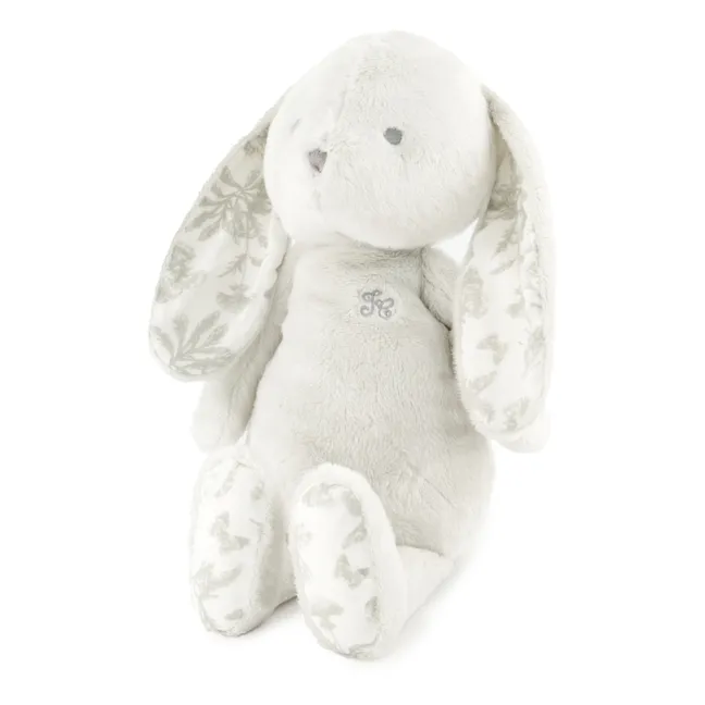 Augustin the rabbit plush Toile de Jouy | Light grey