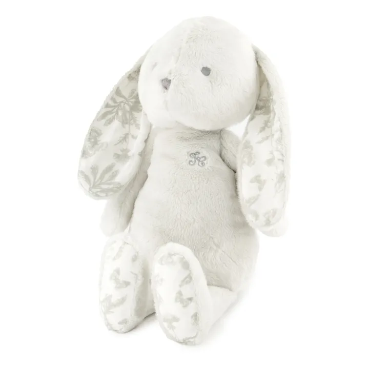 Peluche Augustin le lapin Toile de Jouy | Gris clair- Image produit n°0