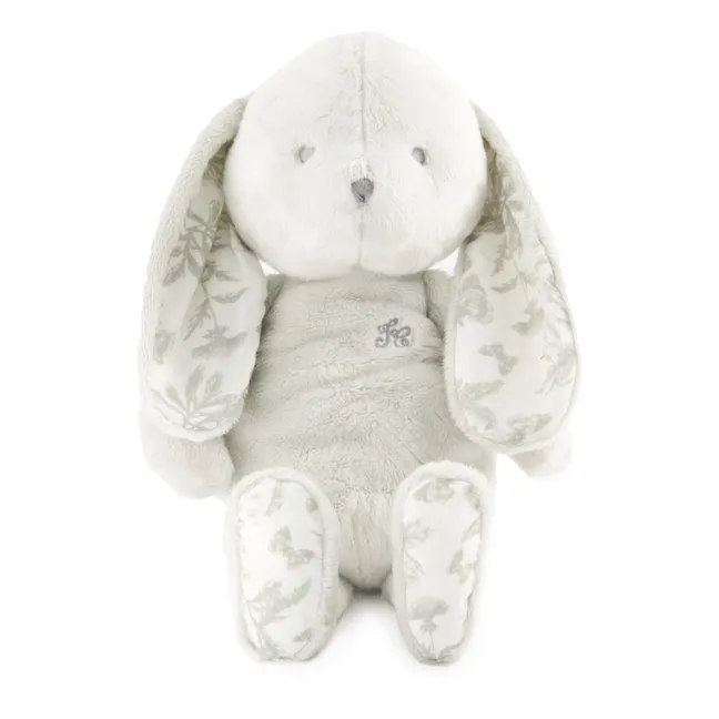 Augustin the rabbit plush Toile de Jouy | Light grey