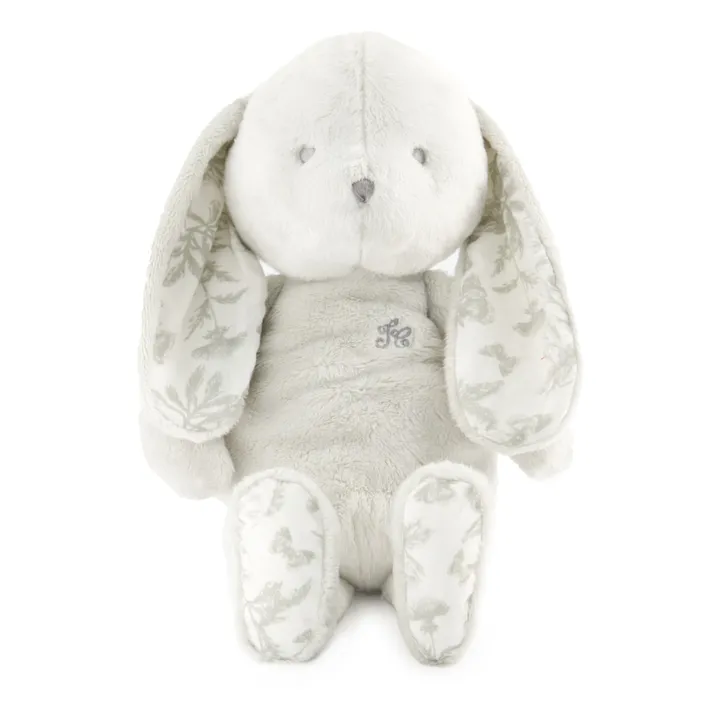 Peluche Augustin le lapin Toile de Jouy | Gris clair- Image produit n°3