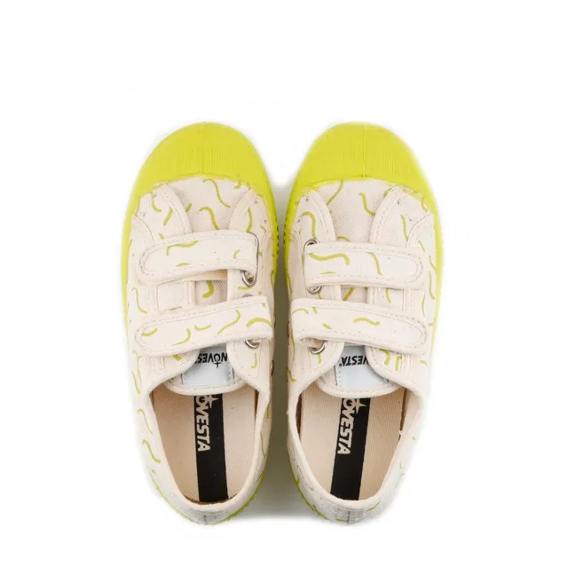 Master Kid Velcro Print Sneakers | Yellow