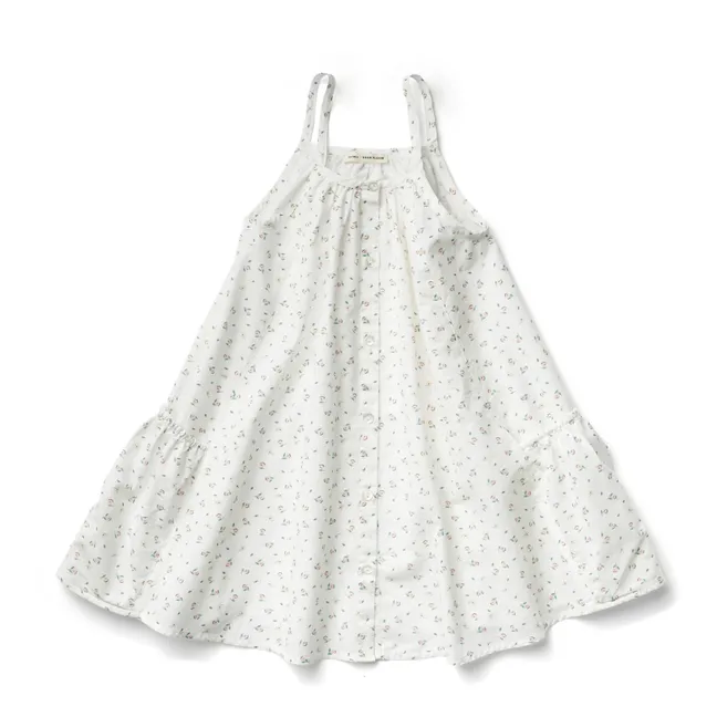 Prim floral dress | White