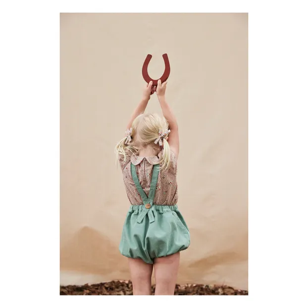 ロンパース・カバーオール OONA ROMPER - EMBROIDERED DENIM oona romper EMBROIDERED DENIM 2y