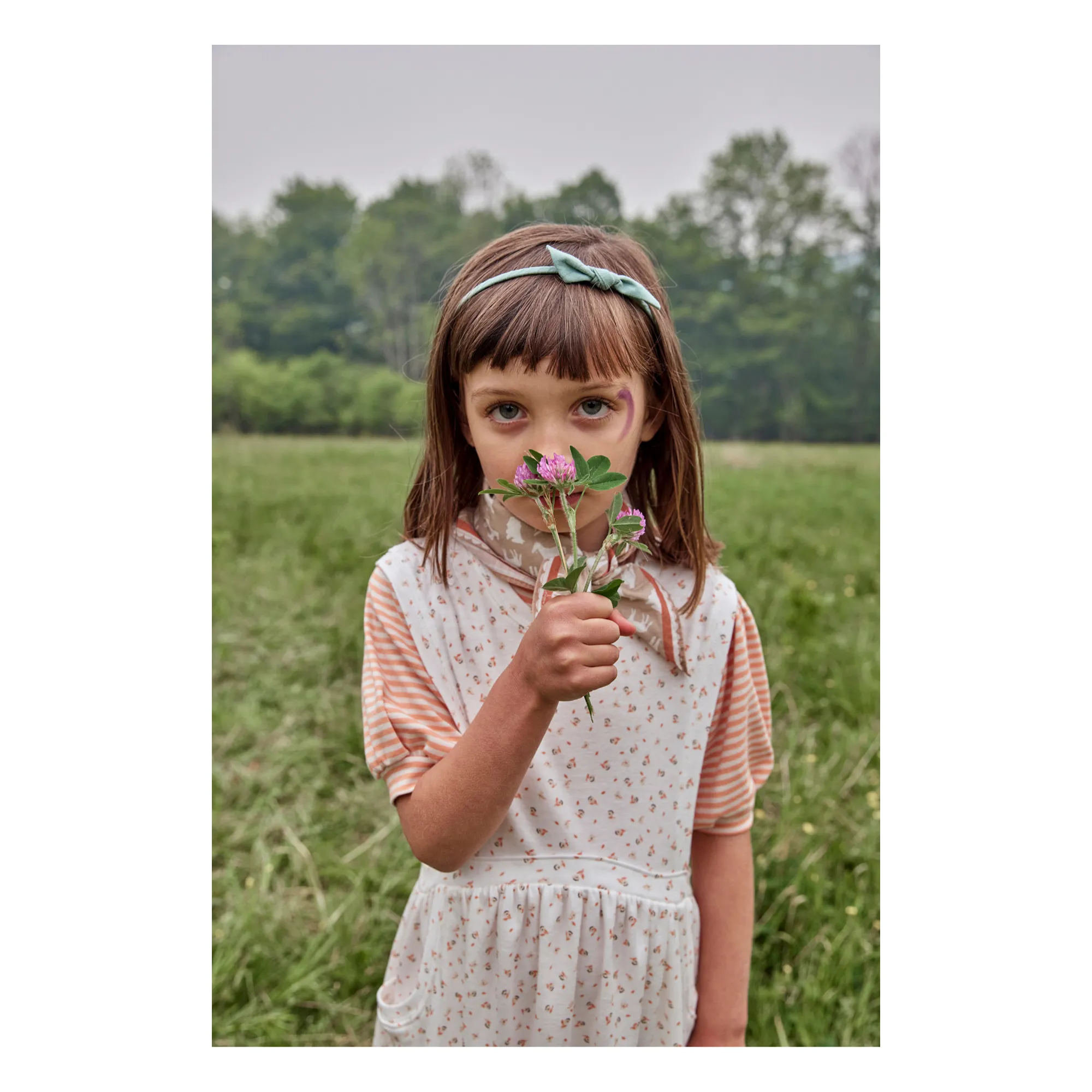 Soor Ploom - Gestreiftes T-Shirt Balloon - Orange | Smallable 