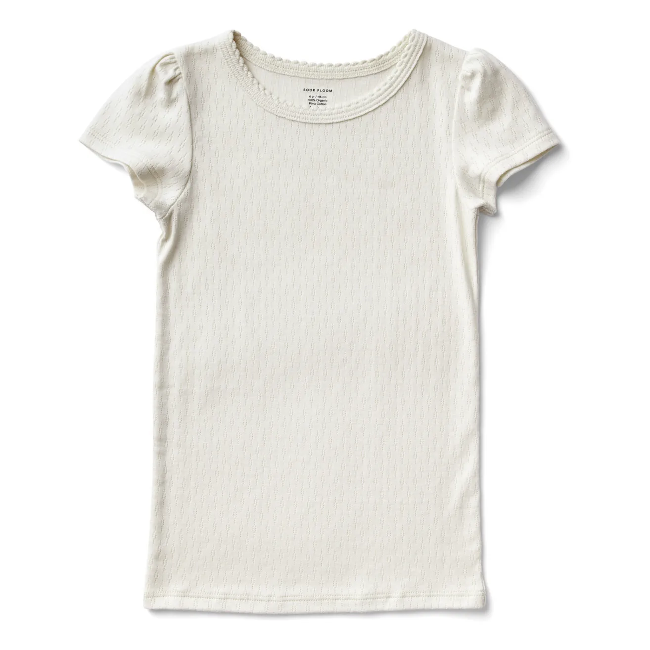 Soor Ploom - T-Shirt Pointelle Pouf - Seidenfarben | Smallable 