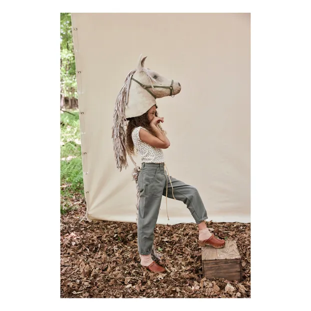 Soor Ploom - Sundae Horses T-Shirt - Beige | Smallable Soor Ploom - Sundae Horses T-Shirt - Beige | Smallable