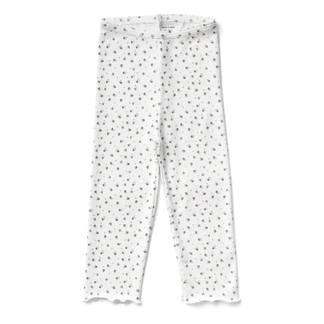 Pantaloni Capri floreali | Bianco