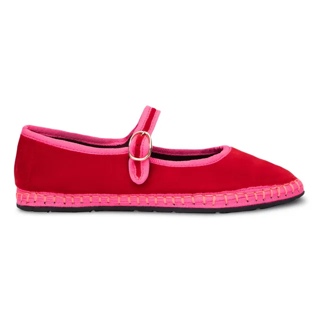 Pantofole Aurelie Velours | Rosso