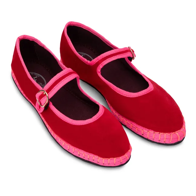 Pantofole Aurelie Velours | Rosso