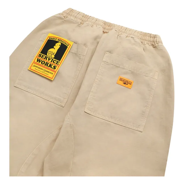 Classic Chef Organic Cotton Pants | Beige