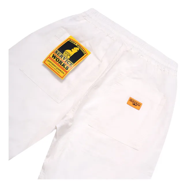 Canvas Chef Organic Cotton Shorts | Ecru