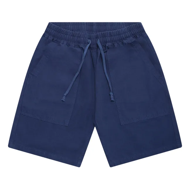 Short Canvas Chef Coton Bio | Bleu marine