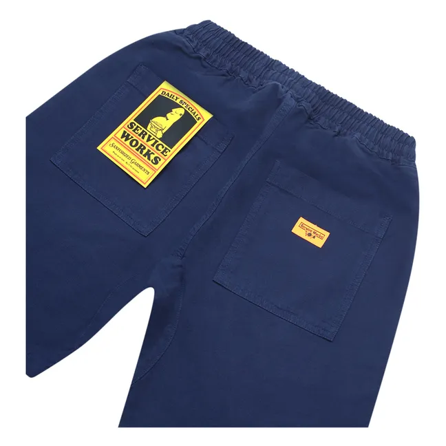 Short Canvas Chef Coton Bio | Bleu marine