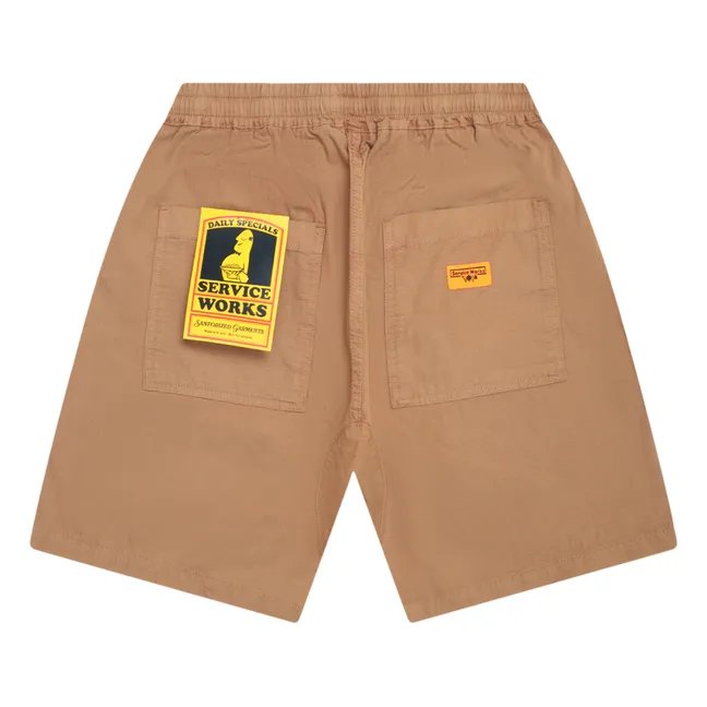 Short Ripstop Chef Coton Bio | Camel