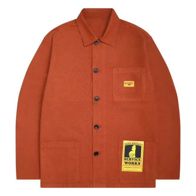 Coverall Organic Cotton Jacket | Terracotta