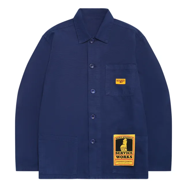 Coverall Organic Cotton Jacket | Navy blue
