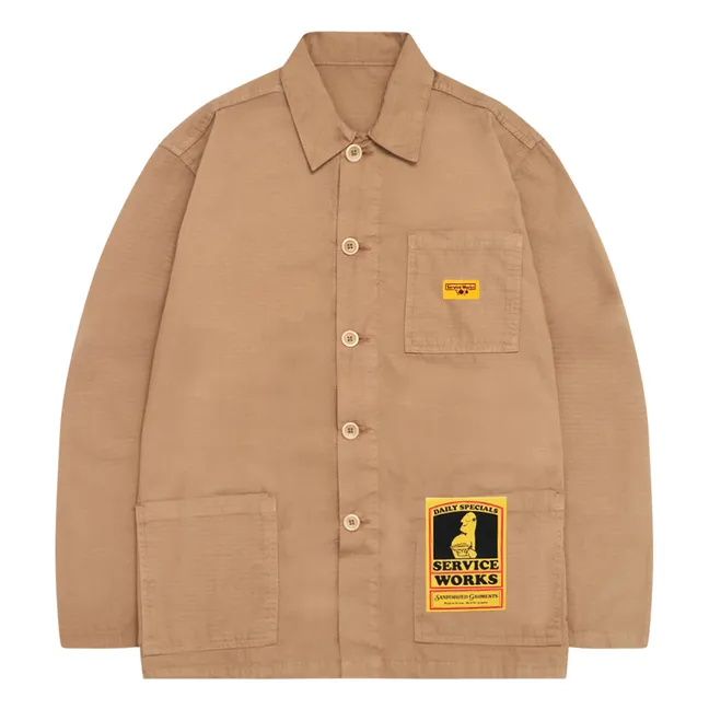 Coverall Organic Cotton Ripstop Jacket | Camel