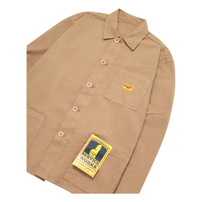Coverall Organic Cotton Ripstop Jacket | Camel