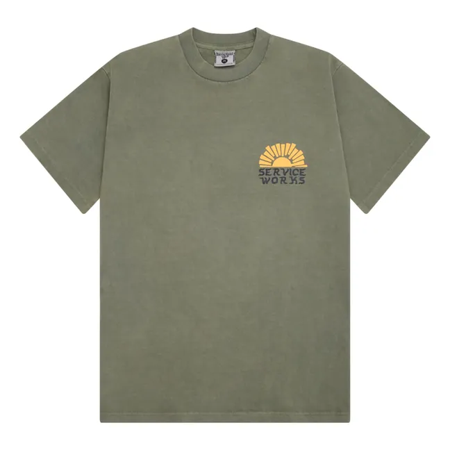 Sunnyside Up Organic cotton T-shirt | Khaki