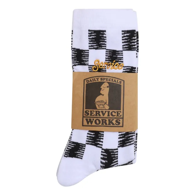 Checker Socken | Weiß