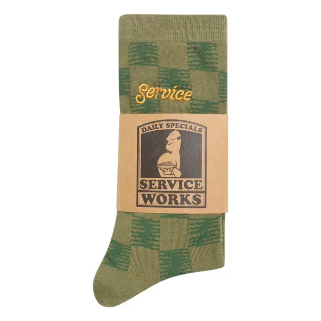 Checker Socken | Grün