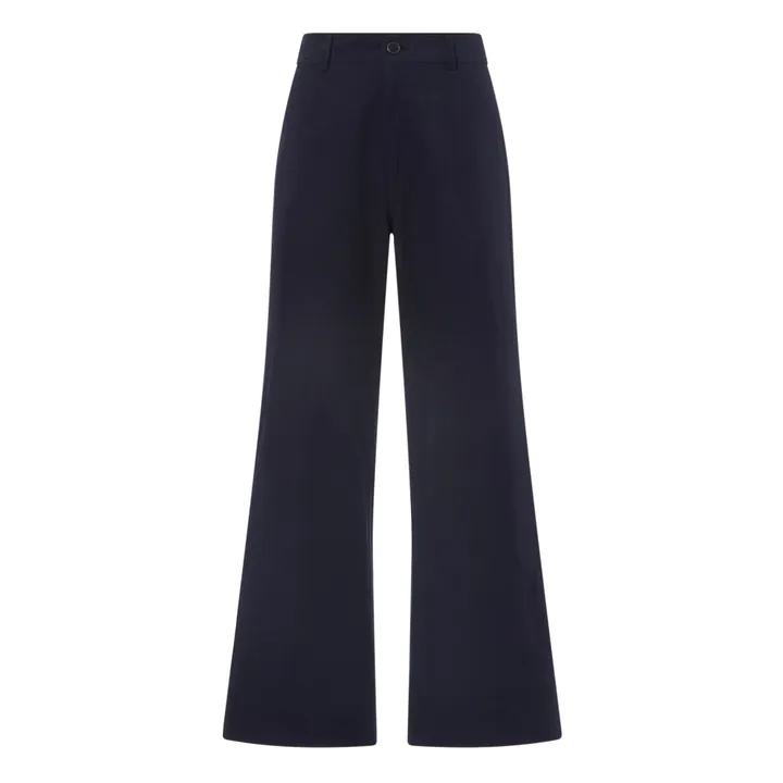 Pantalon Large | Bleu marine- Image produit n°0