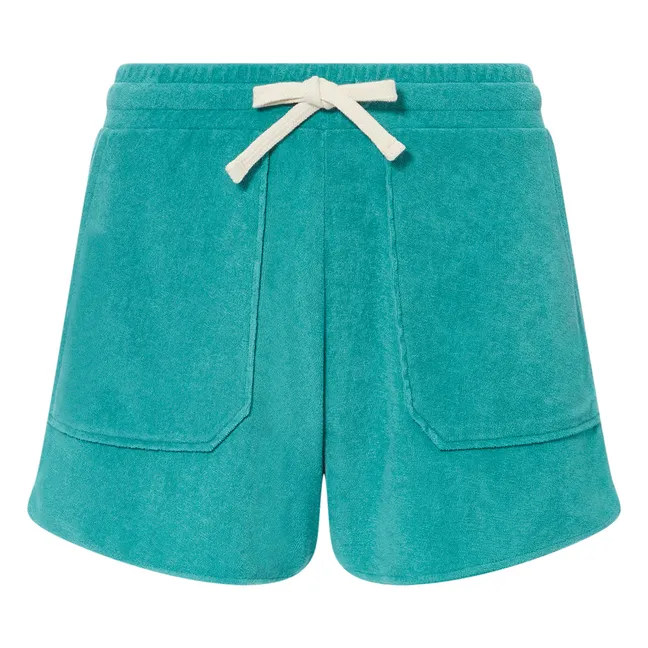 Pantalones cortos de rizo Titia | Azul