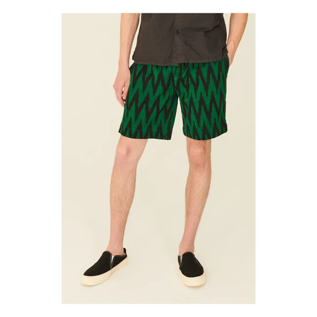 Jay Printed Shorts | Green