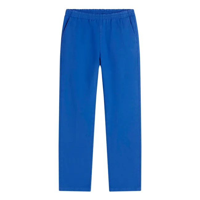 Pantalón elástico de algodón ecológico | Azul