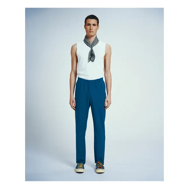 Pantalón elástico de algodón ecológico | Azul
