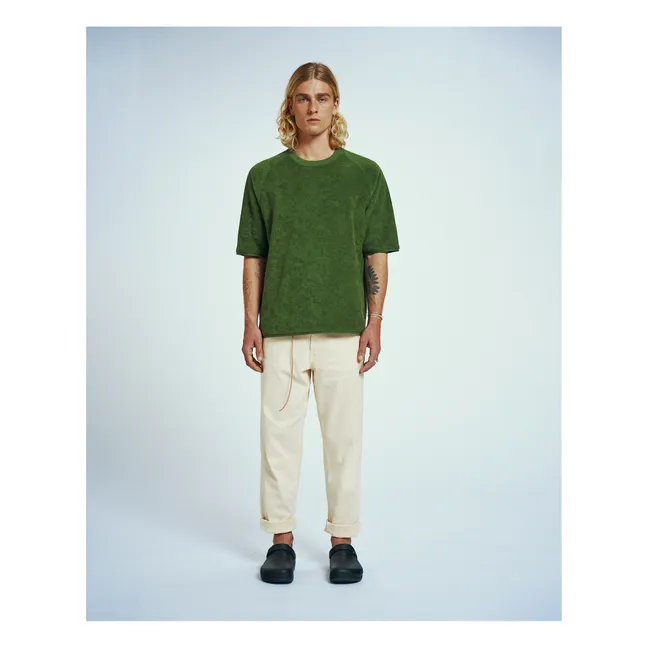 Camiseta de toalla de algodón ecológico Ventus | Verde