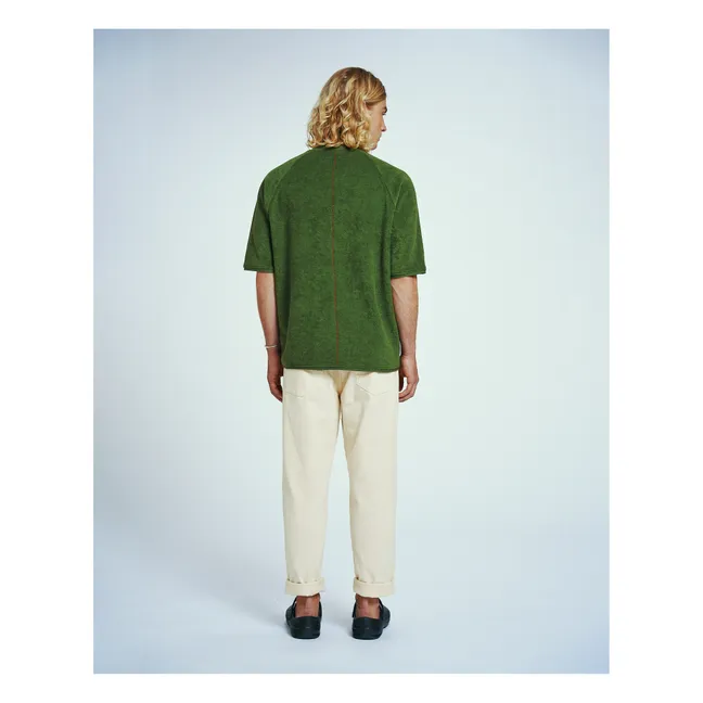 Camiseta de toalla de algodón ecológico Ventus | Verde