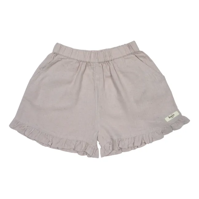 Shorts Maria Bestickt  | Flieder