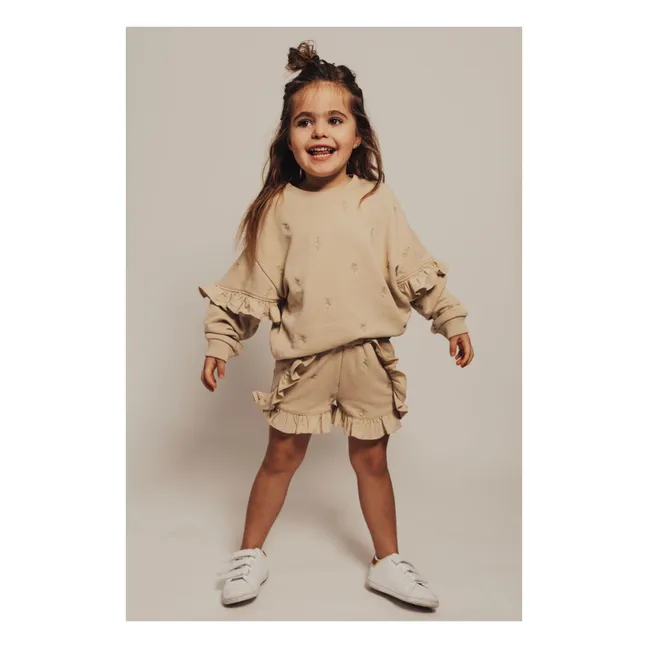 Sharon Shorts mit Rüschen | Sandfarben