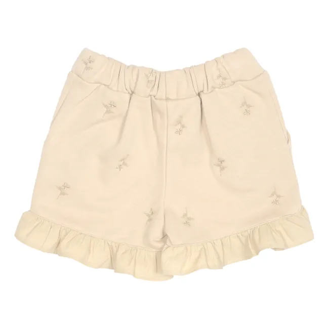 Sharon Shorts mit Rüschen | Sandfarben