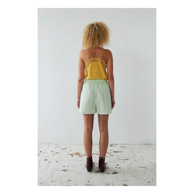 Striped shorts | Mint Green