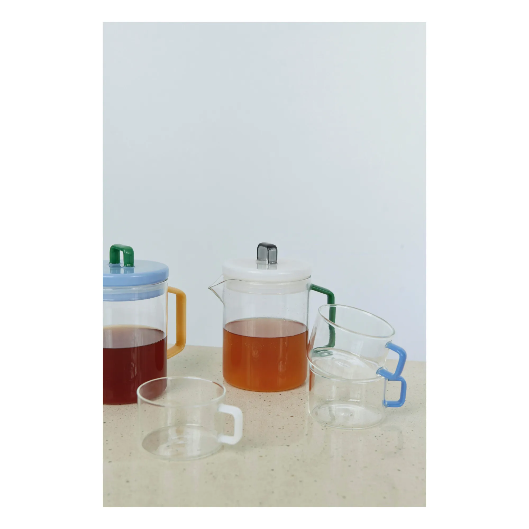 Théière en verre Brew | Bleu ciel- Image produit n°1