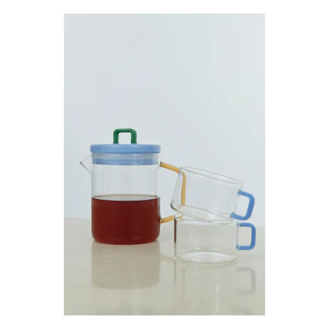 Brew glass teapot | Light blue