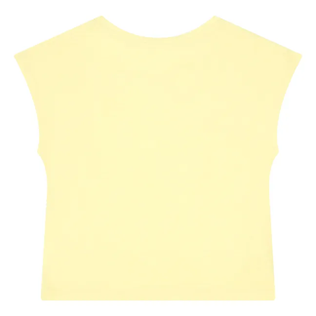 Organic Cotton Short Sleeve T-shirt | Pale yellow