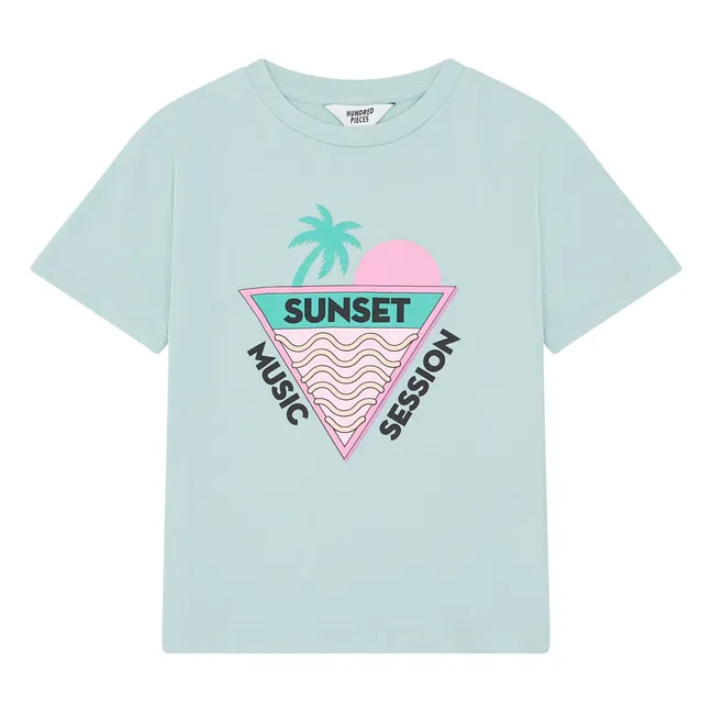 T-shirt Manches Courtes Coton Bio | Vert d'eau