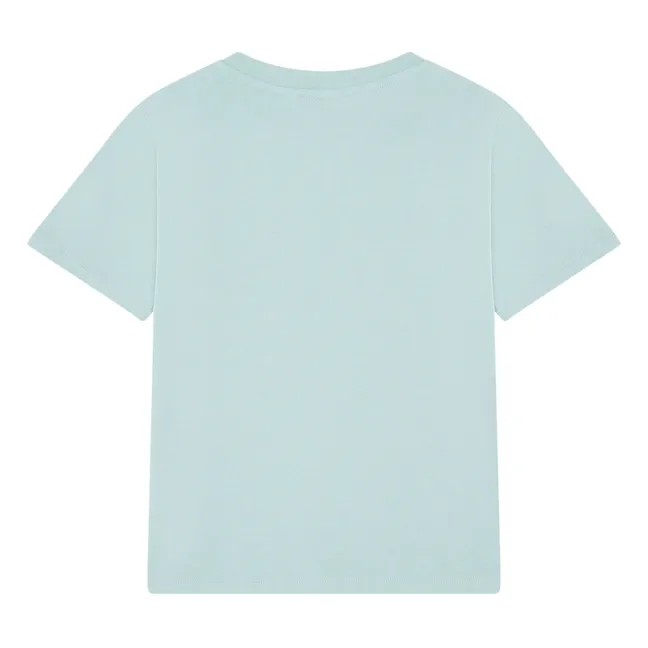 Camiseta de manga corta de algodón orgánico | Verde agua
