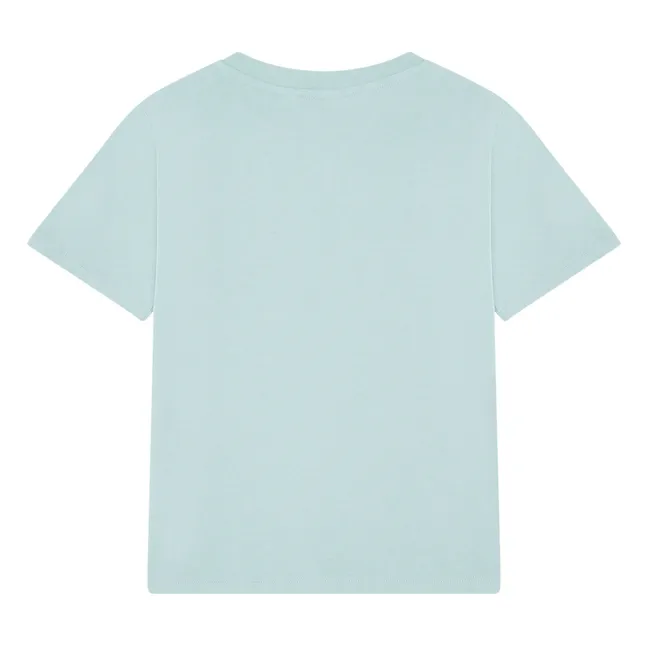 T-shirt Manches Courtes Coton Bio | Vert d'eau