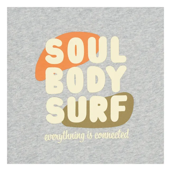 Sweat Manche Courte Coton Bio  | Gris