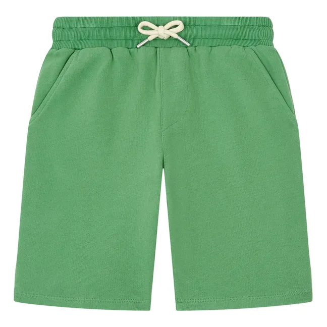 Pantaloncini lunghi in cotone biologico | Verde