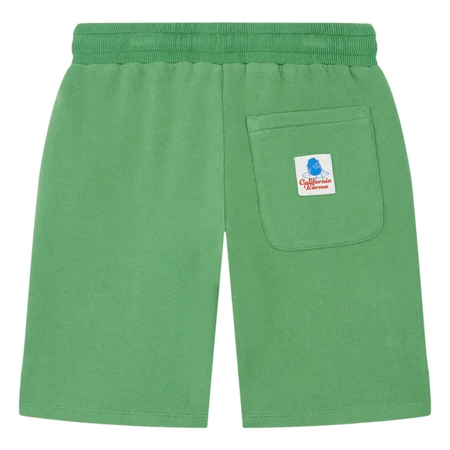 Lange Shorts aus Bio-Baumwolle | Grün